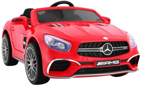 Mercedes AMG SL65 dla dzieci Czerwony + Pilot + Bagażnik + Regulacja siedzenia + MP3 LED + Wolny Start