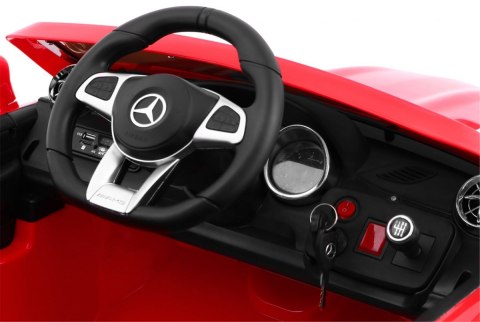 Mercedes AMG SL65 dla dzieci Czerwony + Pilot + Bagażnik + Regulacja siedzenia + MP3 LED + Wolny Start