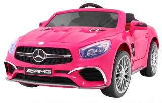 Mercedes AMG SL65 dla dzieci Różowy + Pilot + Bagażnik + Regulacja siedzenia + MP3 LED + Wolny Start