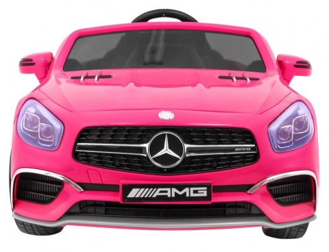 Mercedes AMG SL65 dla dzieci Różowy + Pilot + Bagażnik + Regulacja siedzenia + MP3 LED + Wolny Start