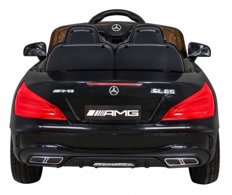 Mercedes Benz AMG SL65 S elektryczny dla dzieci Czarny + Pilot + Audio LED + Ekoskóra + EVA + Wolny Start