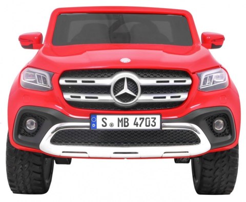 Mercedes Benz X-Class dla dzieci Czerwony + Pilot + Napęd 4x4 + MP4 + Bagażnik + LED + EVA