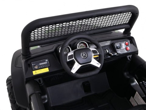 Mercedes Benz Unimog dla dzieci Lakier Moro + Napęd 4x4 + Pilot + Bagażnik + Wolny Start + Radio MP3 + LED