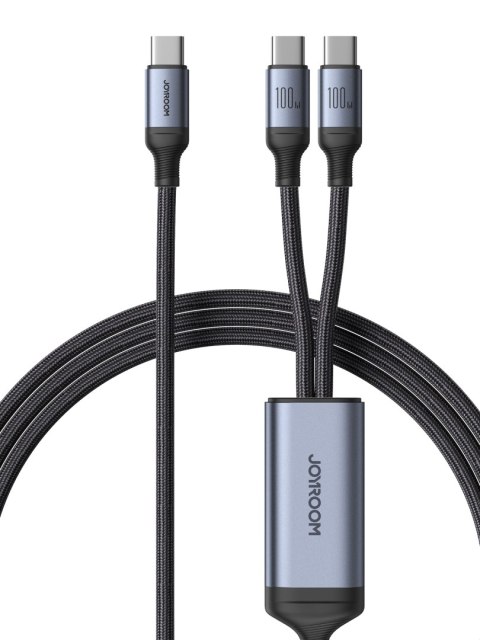 2w1 Kabel przewód Speedy Series USB-C - 2x USB-C 1.5m czarny JOYROOM