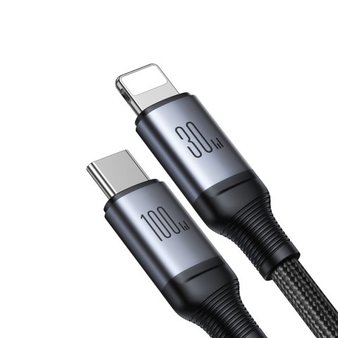 2w1 Kabel przewód Speedy Series USB-C - USB-C / iPhone Lightning 100W 1.5m czarny JOYROOM