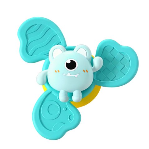 Zestaw Fidget Spinnery Grzechotki Wirujące Przyssawki Kolorowe 3 szt. Marka niezdefiniowana