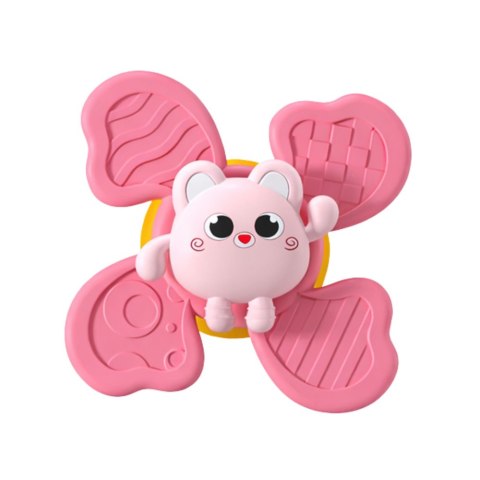 Zestaw Fidget Spinnery Grzechotki Wirujące Przyssawki Kolorowe 3 szt. Marka niezdefiniowana