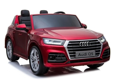 Pojazd na Akumulator Nowe Audi Q5 2-osobowe Czerwone Lakierowane LEAN CARS