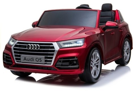 Pojazd na Akumulator Nowe Audi Q5 2-osobowe Czerwone Lakierowane LEAN CARS