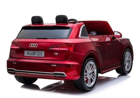 Pojazd na Akumulator Nowe Audi Q5 2-osobowe Czerwone Lakierowane LEAN CARS