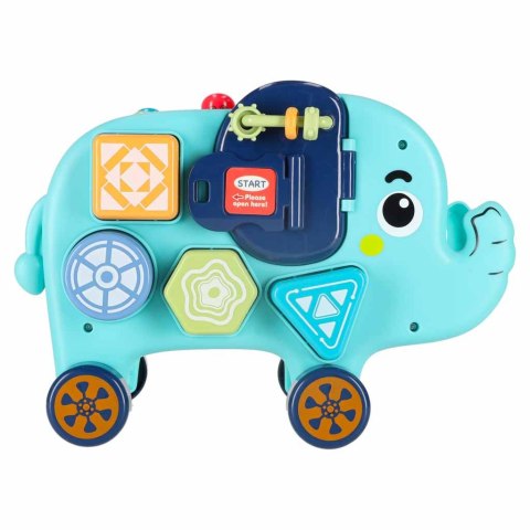 Słonik tablica manipulacyjna montessori wbijak sorter klocki młotek 26cm Kik Sp. z o. o. Sp. k.