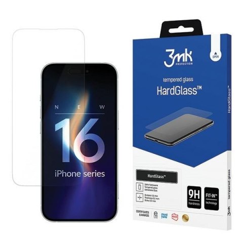 HardGlass iPhone 16 6,1"szkło hartowane 9H 3MK