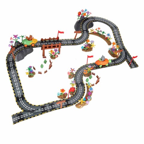 Tor wyścigowy samochodowy magnetyczny 2 pojazdy świecące 310 elementów Kik Sp. z o. o. Sp. k.