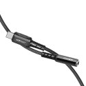 Przejściówka adapter do słuchawek audio AUX USB-C na 3.5mm mini jack 18cm czarny ACEFAST