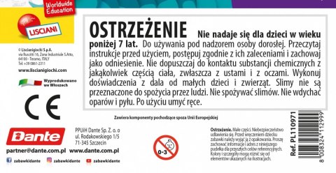Zestaw Slumi Science - Gniotek Kameleon Lisciani