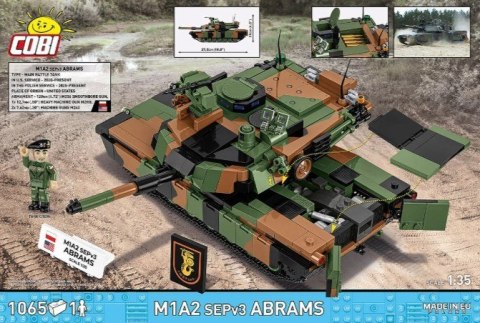 Klocki M1A2 SEPV3 Abrams 1065 klocków Cobi Klocki