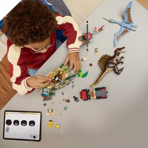 Klocki Jurassic World 76976 Powietrzna misja z kecalkoatlem i spinozaurem LEGO