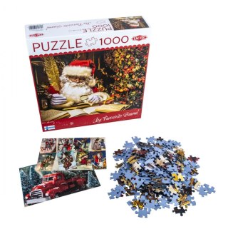 Puzzle 1000 elementów Święty Mikołaj w swoim domu Tactic