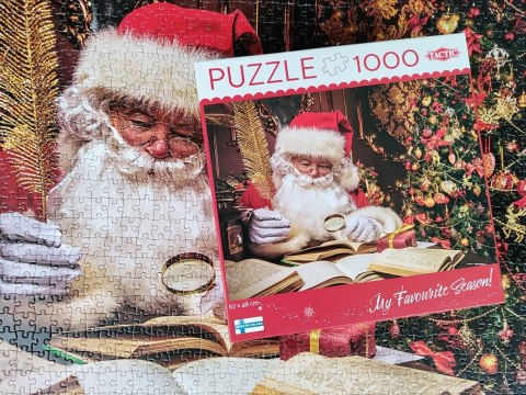 Puzzle 1000 elementów Święty Mikołaj w swoim domu Tactic