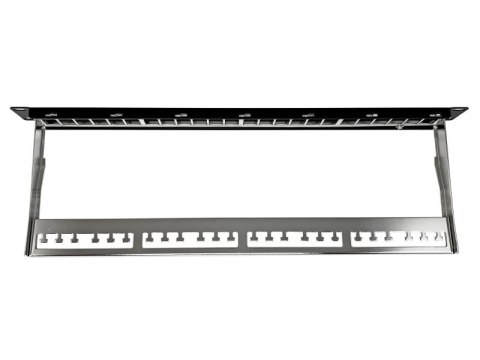 Patch panel pusty 24 porty 1U modularny ALANTEC