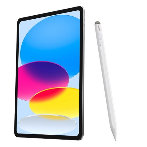 Aktywny rysik stylus Apple Smooth Writing 2 ze wskaźnikiem LED + kabel USB-C biały BASEUS