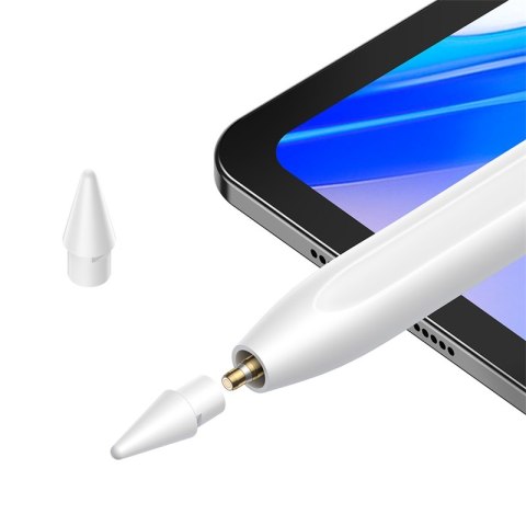 Aktywny rysik stylus Apple Smooth Writing 2 ze wskaźnikiem LED + kabel USB-C biały BASEUS