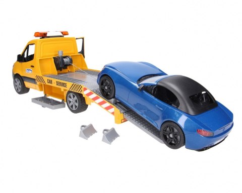 Pojazd Mercedes Sprinter laweta pomocy drogowej z modułem świetlno-dźwiękowym BRUDER