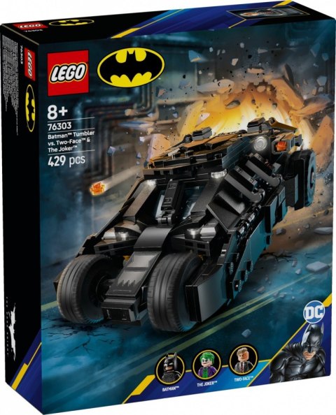 Klocki Super Heroes 76303 Tumbler Batmana kontra Dwie Twarze i Joker LEGO