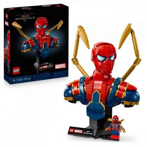 Klocki Super Heroes 76326 Popiersie Iron Spider-Mana LEGO