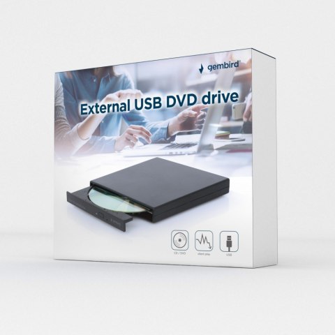 Napęd DVD na USB zew DVD-USB-04 Czarny Gembird