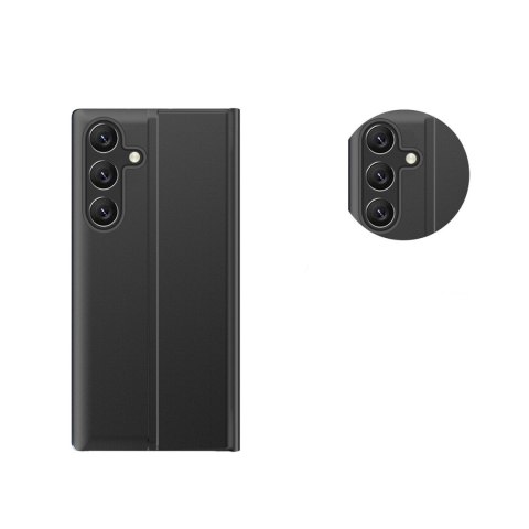 Etui pokrowiec z klapką i podstawką do Xiaomi Redmi Note 12 5G / Poco X5 5G New Sleep Case czarny HURTEL