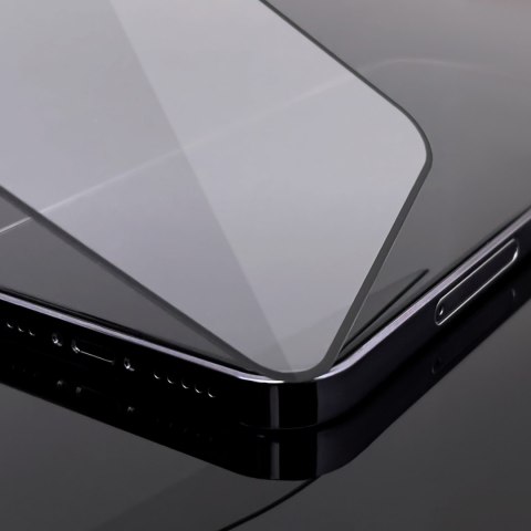 Szkło hartowane 9H na cały ekran Motorola Moto G72 z czarną ramką Full Glue WOZINSKY