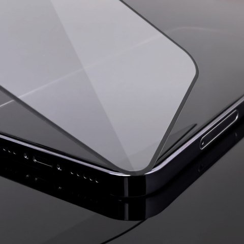 Szkło hartowane 9H na cały ekran Realme C30 / Narzo 50i Prime z czarną ramką Full Glue Tempered Glass WOZINSKY