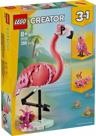 Klocki Creator 31170 Dzikie zwierzęta: różowy flaming LEGO