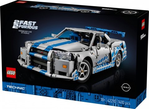 Klocki Technic 42210 Samochód Nissan Skyline GT-R (R34) z filmu Za szybcy, za wściekli LEGO