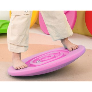 Deska Równoważąca Sensoryczna Dla Dzieci Piłeczki Kauczukowe 5szt Różowa LEAN Toys