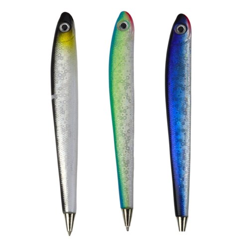 Długopis Ryba Mieniący Się Niebieski Tusz Kolorowy 12,5cm LEAN