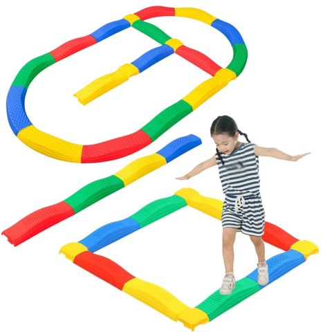Ścieżka Sensoryczna Deski Równoważne 16 Desek Łączenia Antypoślizgi LEAN Toys