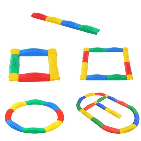 Ścieżka Sensoryczna Deski Równoważne 16 Desek Łączenia Antypoślizgi LEAN Toys