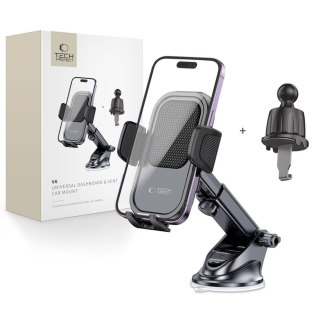 Uchwyt samochodowy do smartfona na kokpit kratkę nawiewu - czarny Tech-Protect