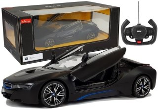 Auto R/C BMW i8 Rastar 1:14 Czarny Drzwi Automatyczne Rastar