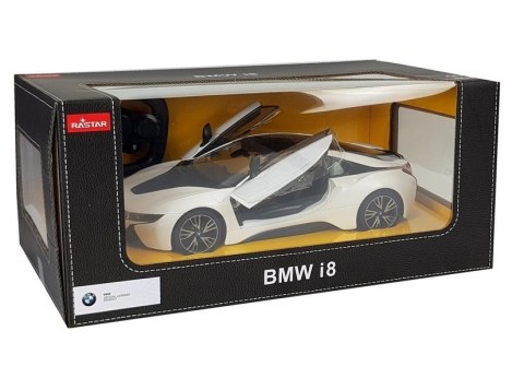 Auto R/C Sportowe Zdalnie Sterowane BMW i8 Rastar 1:14 Biały Rastar