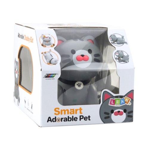 Interaktywny Robot Kotek Zdalnie Sterowany RC Pilot Szary LEAN Toys