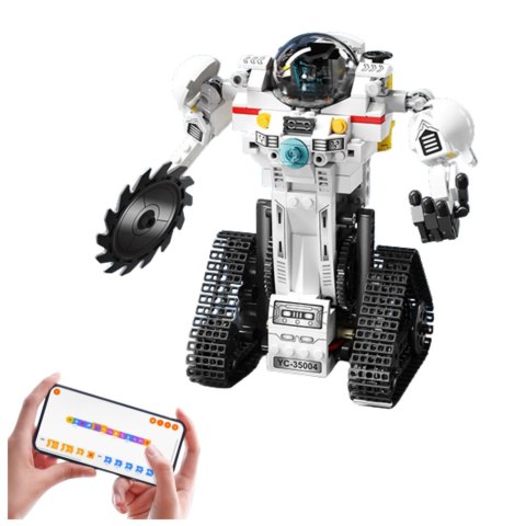 Klocki Konstrukcyjne Robot Kosmiczny Łazik Samolot RC 3w1 408 el. LEAN Toys