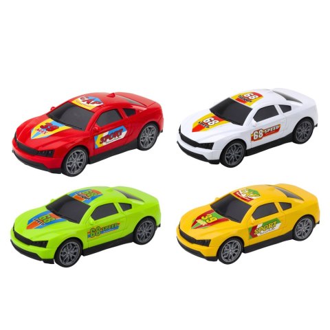 Zestaw Ciężarówka Lora Laweta 4 Autka Otwierane Drzwi Światła Dźwięki LEAN Toys