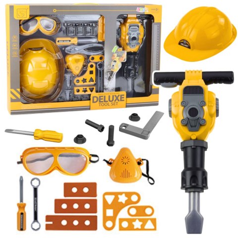 Zestaw Majsterkowicza Narzędzia Młot Pneumatyczny Na Baterie 21el LEAN Toys