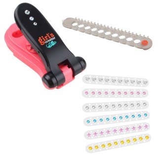 Zestaw Pięknośći Diamenciki Maszynka Do Ozdabiania Włosów 80 el. LEAN Toys