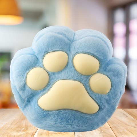 Pluszowa Poduszka Przytulanka Z Kieszenią Na Ręce Ogrzewacz Niebieska 40cm LEAN Toys