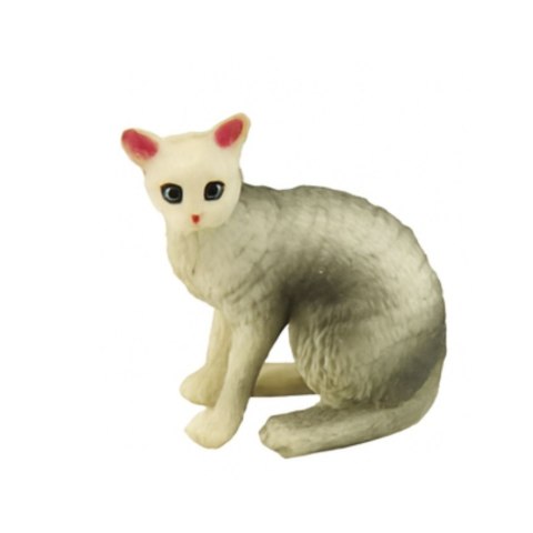 Zestaw Mini Figurki Rasy Kotów Koty Miska Do Karmienia 4-6cm 7szt LEAN TOYS