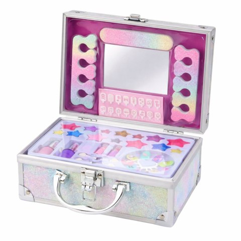 Zestaw Piękności Brokatowy Kuferek Kosmetyki Do Paznokci Makijażu Syrenka LEAN Toys